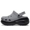 Sabots réfléchissants Crocs Mega Crush « Gris Noir » 209172-1LP