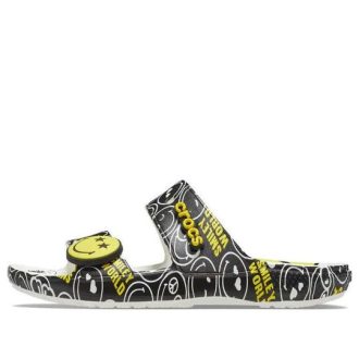 Sandale Crocs SmileyWorld x Classic « Noir et blanc » 207207-94S