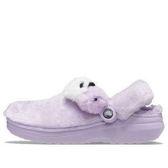 Sandale sabot Crocs Classic Fur Sure Singles Day (femmes) « Lila » 208439-530
