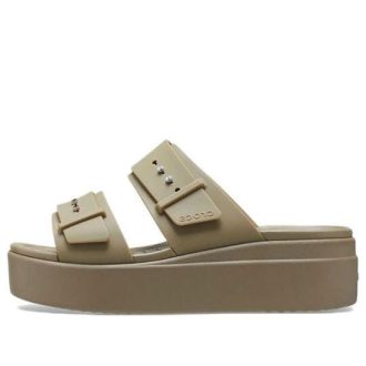Sandales basses Crocs Brooklyn (femmes) « Kaki » 207431