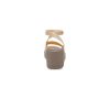 Sandales compensées à bride cheville Crocs Brooklyn (femmes) « Crème, blanc et marron » 209406-2DS