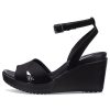 Sandales compensées à brides croisées Crocs (femmes) Leigh II « Noir » 204950-060