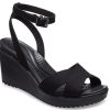 Sandales compensées à brides croisées Crocs (femmes) Leigh II « Noir » 204950-060