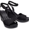 Sandales compensées à brides croisées Crocs (femmes) Leigh II « Noir » 204950-060