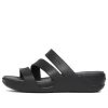 Sandales compensées à lanières Crocs (femmes) Boca « Noir » 207434-001