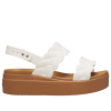 Sandales compensées tissées Crocs Brooklyn (femmes) « Blanc/Marron » 209977-0WV