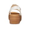 Sandales compensées tissées Crocs Brooklyn (femmes) « Blanc/Marron » 209977-0WV