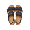 Sandales compensées tissées Crocs Brooklyn (femmes) « Bleu marron » 209977-410