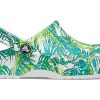Sandales Crocs 4, imprimé extérieur, talon plat, plage, sport, blanc et vert, « Blanc et vert » 206230-1C8