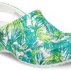 Sandales Crocs 4, imprimé extérieur, talon plat, plage, sport, blanc et vert, « Blanc et vert » 206230-1C8