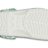 Sandales Crocs 4, imprimé extérieur, talon plat, plage, sport, blanc et vert, « Blanc et vert » 206230-1C8
