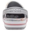 Sandales Crocs Bayaband Beach gris clair à fleurs 206232-0GN