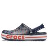 Sandales Crocs Bayaband à imprimé bleu foncé 205840-4SC