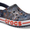 Sandales Crocs Bayaband à imprimé bleu foncé 205840-4SC