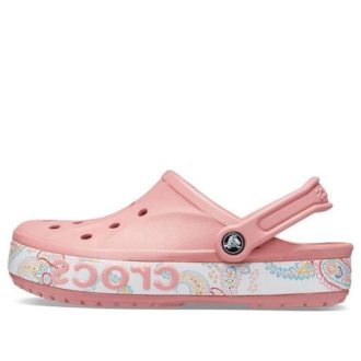 Sandales Crocs Bayaband à imprimé rose unisexe 206233-682