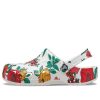 Sandales Crocs Beach à fleurs blanches « Blanc, rouge, vert » 206230-10D