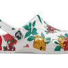 Sandales Crocs Beach à fleurs blanches « Blanc, rouge, vert » 206230-10D