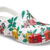 Sandales Crocs Beach à fleurs blanches « Blanc, rouge, vert » 206230-10D