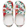 Sandales Crocs Beach à fleurs blanches « Blanc, rouge, vert » 206230-10D