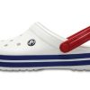 Sandales Crocs Beach unisexes blanches et bleues « Blanc Bleu » 11016-11I