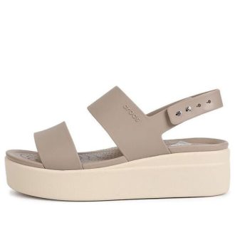 Sandales Crocs Brooklyn à semelle épaisse (femmes) Gris 206453-15W