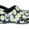 Sandales Crocs Classic Clo Daisy Full Print unisexes noires 206375-0ZI