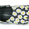 Sandales Crocs Classic Clo Daisy Full Print unisexes noires 206375-0ZI