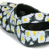 Sandales Crocs Classic Clo Daisy Full Print unisexes noires 206375-0ZI