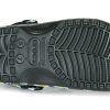Sandales Crocs Classic Clo Daisy Full Print unisexes noires 206375-0ZI
