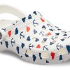 Sandales Crocs Classic Clog à imprimé blanc et bleu 206053-94S