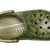 Sandales Crocs Classic Clog à imprimé camouflage, vert armée, 206454-309