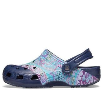 Sandales Crocs Classic Clog Liberty London Beach bleu foncé (femmes) 206447-410