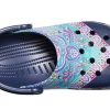 Sandales Crocs Classic Clog Liberty London Beach bleu foncé (femmes) 206447-410