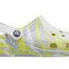 Sandales Crocs Classic Clog Marble Beach Sports unisexes, blanc et gris, 206867-1FJ