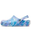 Sandales Crocs Classic Clog Marble Beach Sports unisexes blanches et bleues « Blanc Bleu » 206867-1FK