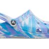 Sandales Crocs Classic Clog Marble Beach Sports unisexes blanches et bleues « Blanc Bleu » 206867-1FK