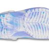 Sandales Crocs Classic Clog Marble Beach Sports unisexes blanches et bleues « Blanc Bleu » 206867-1FK