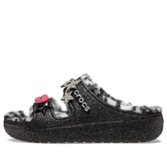 Sandales Crocs Classic Cozzzy Disco à paillettes « Noir » 208074-0C4