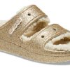 Sandales Crocs Classic Cozzzy à paillettes (femmes) « Multi Gold » 208124-93S