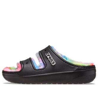 Sandales Crocs Classic Cozzzy Spray Dye « Noir Multi » 208046-0C4