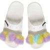 Sandales Crocs Classic Fur Sure à 2 brides « Blanc » 207405-100