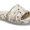 Sandales Crocs Classic marbrées « Blanc/Marron » 206879-2Y3