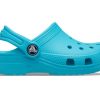 Sandales Crocs Classic Small pour garçons, chaussures de plage, de sport, d&rsquo;extérieur, bleues, 204536-4SL