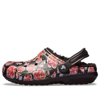 Sandales Crocs Classic Stay Warm Cozy Sports unisexes noires et rouges « Noir et rouge » 205324-643