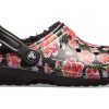 Sandales Crocs Classic Stay Warm Cozy Sports unisexes noires et rouges « Noir et rouge » 205324-643