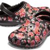 Sandales Crocs Classic Stay Warm Cozy Sports unisexes noires et rouges « Noir et rouge » 205324-643
