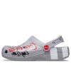 Sandales Crocs Coca Cola x Crocs Crossover Light X Outdoor à talon plat, style décontracté, unisexe, grises, 207220-030