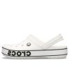 Sandales Crocs Crocband Bold Logo Clog blanches 206021-103