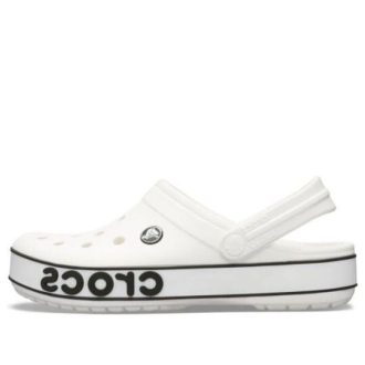 Sandales Crocs Crocband Bold Logo Clog blanches 206021-103