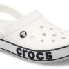 Sandales Crocs Crocband Bold Logo Clog blanches 206021-103